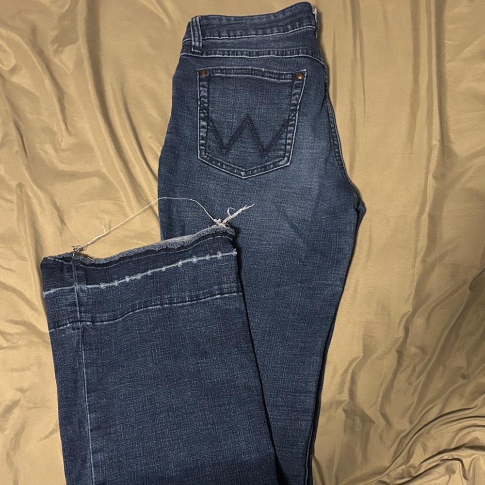 Wrangler Dark Blue Ankle Jeans